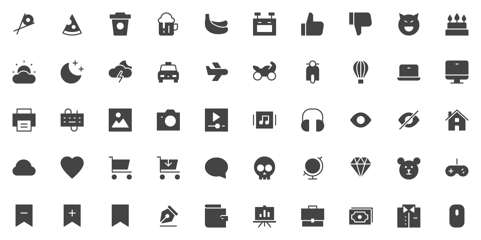 Free Glyph Icons