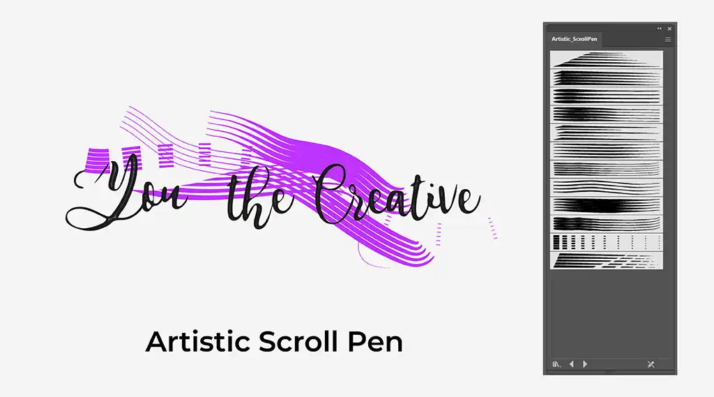 features of artistic scroll pen brush