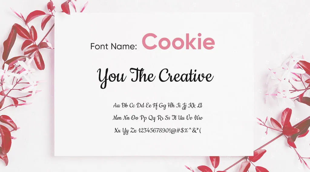 how does cookie font look like