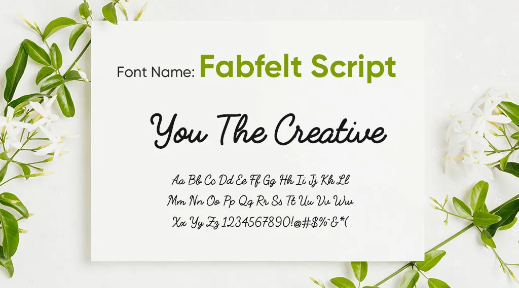 Fabfelt Script font 