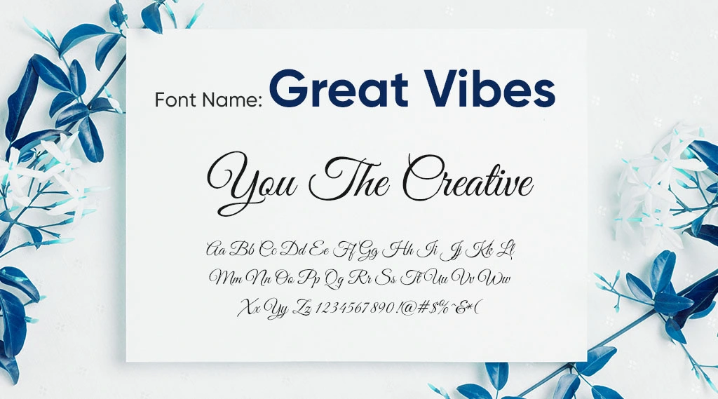 great vibes font