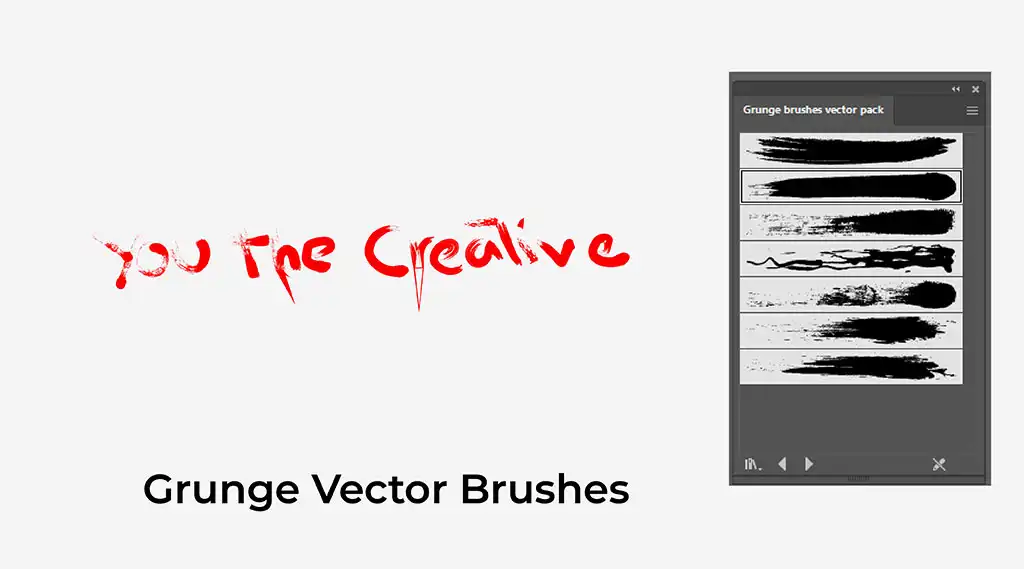 features of grunge vector brush for adobe illustrator