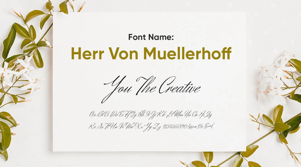 what does Herr Von Muellerhoff font look like