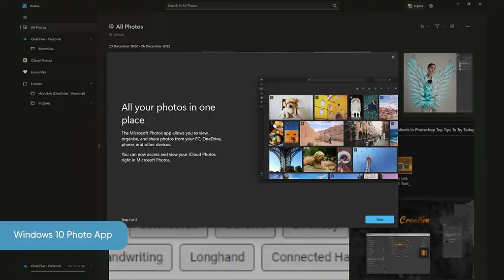 windows 10 photo app as photoshop alternative