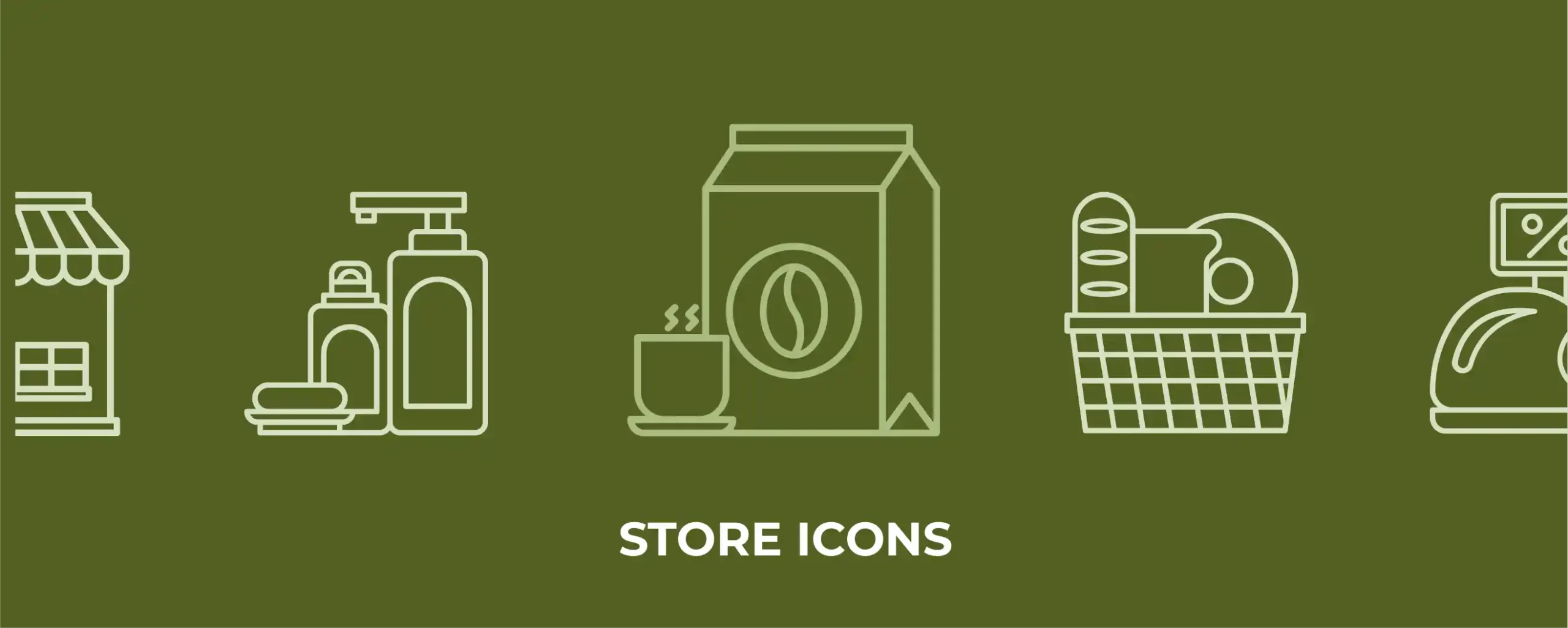 Grocery store icons for you 