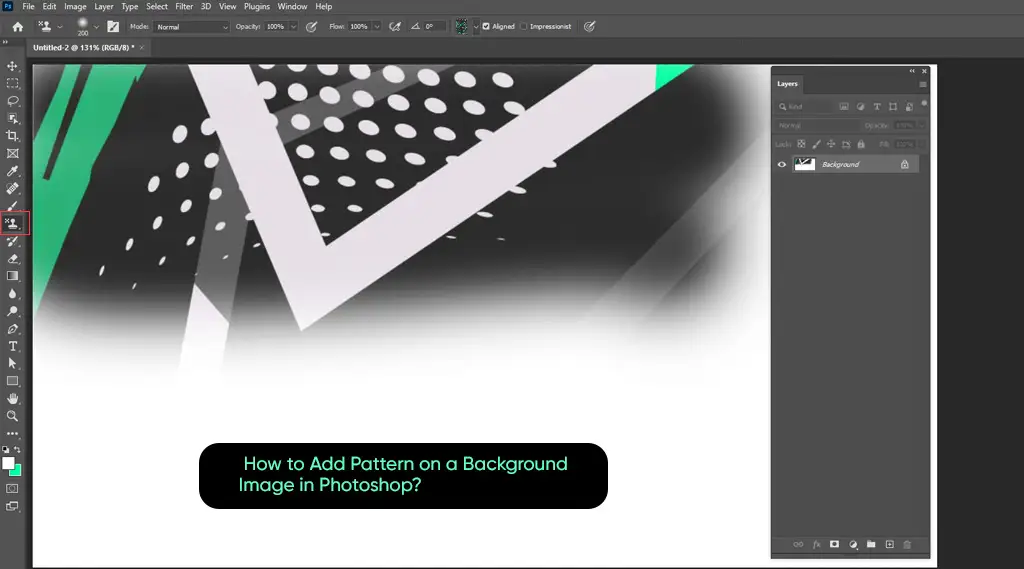how to add free photoshop patterns to background