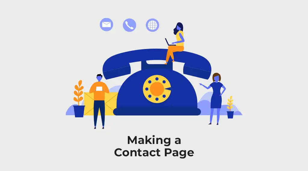 making a contact page business website
