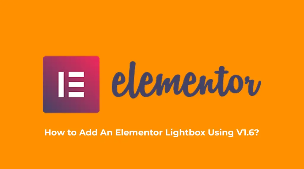 Tutorial to add lightbox with elementor