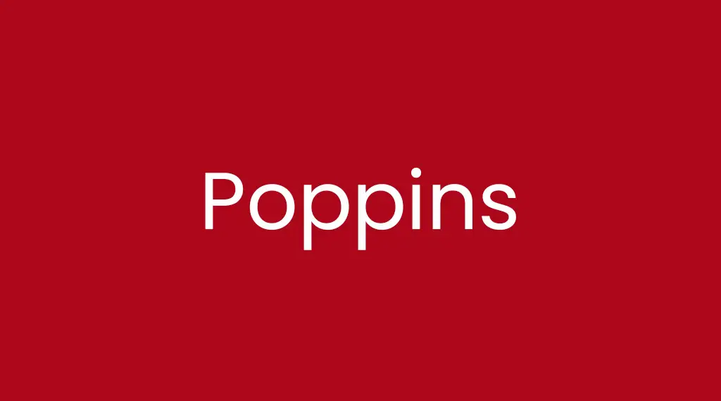 poppins font look